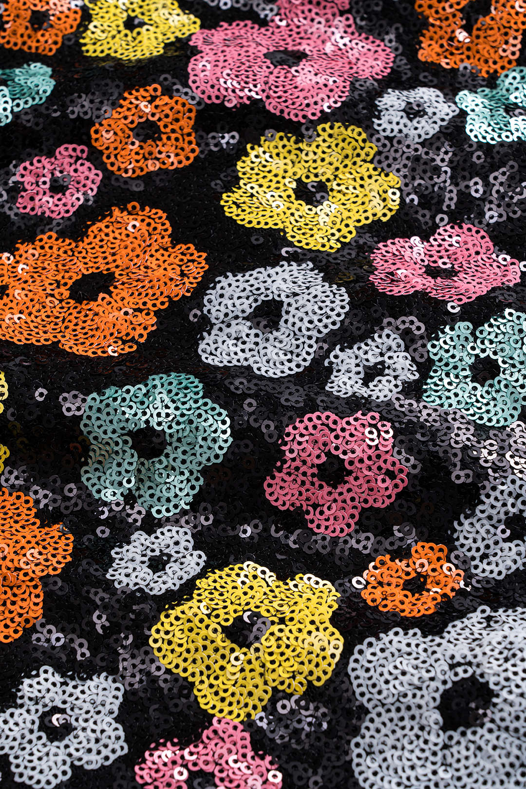 Sequin Zipper Mini Skirt