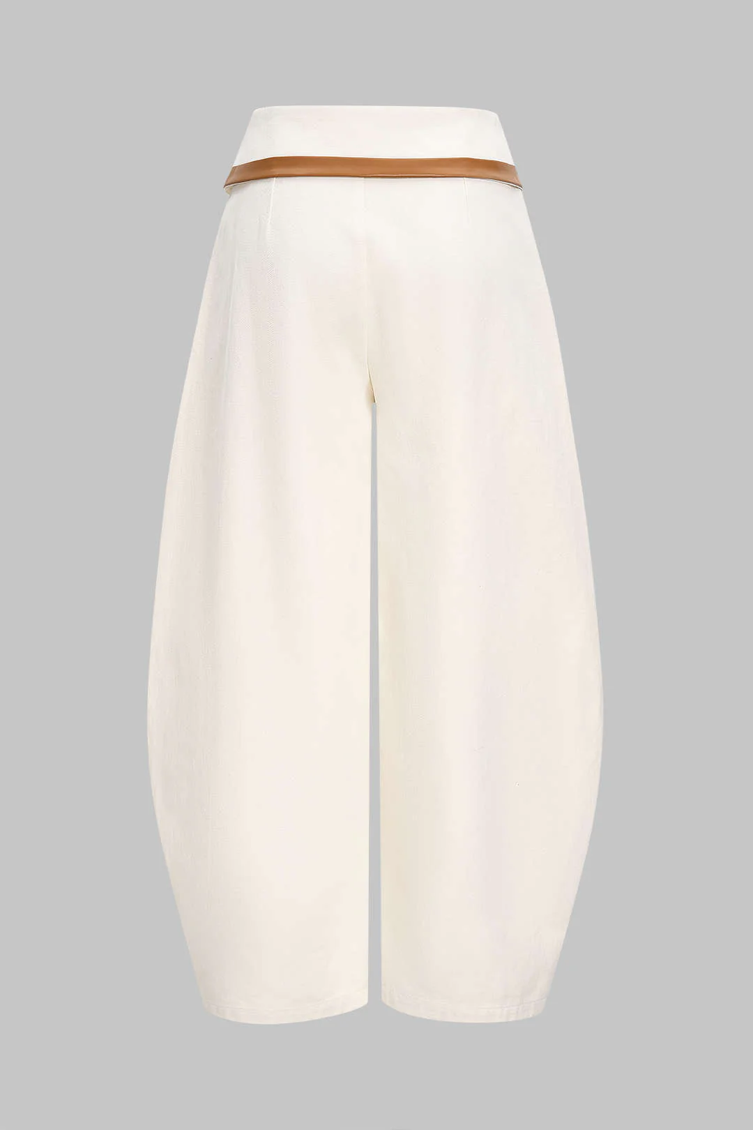 Faux Leather Patchwork Pants