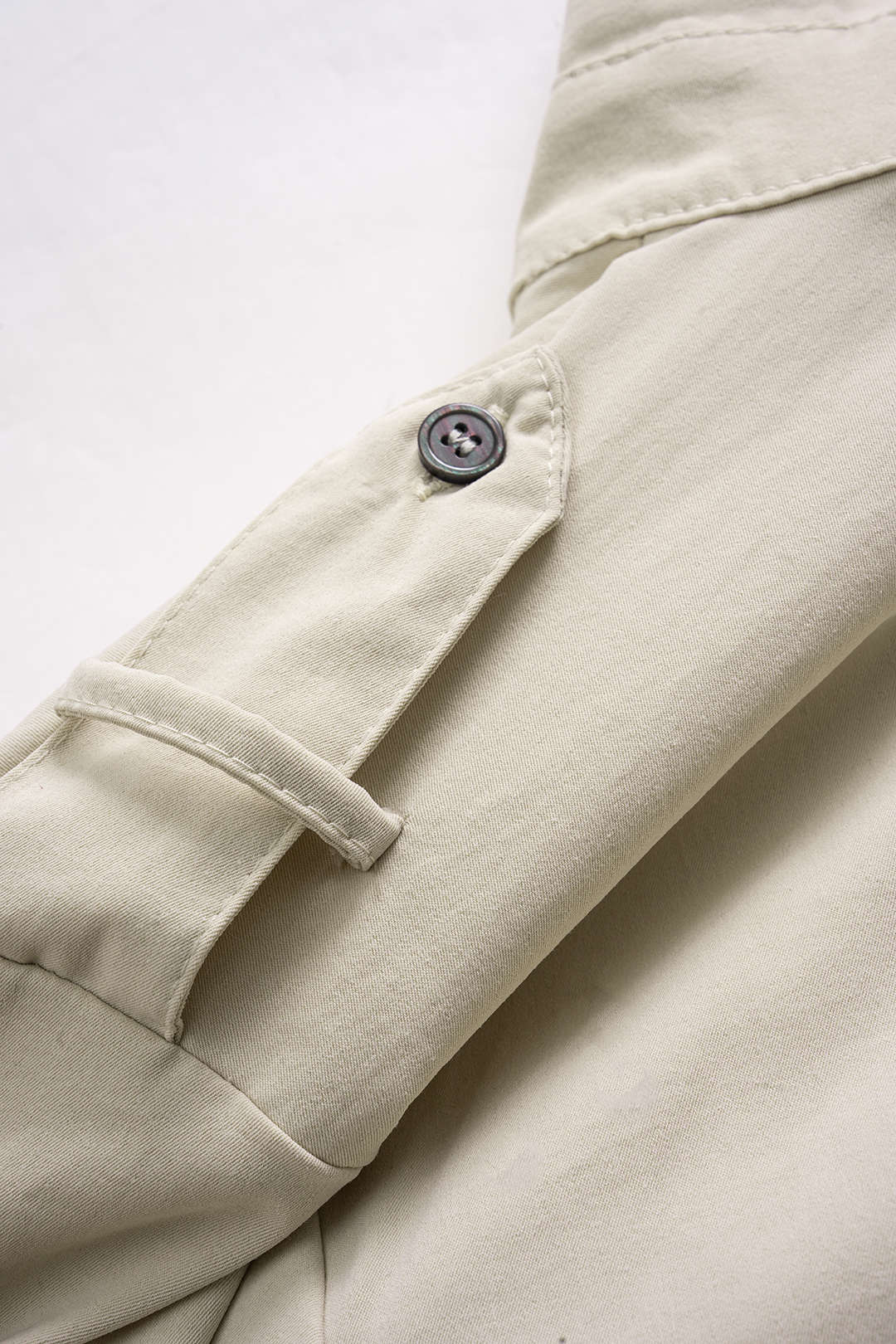 Button Belted Short-Sleeve Shirt