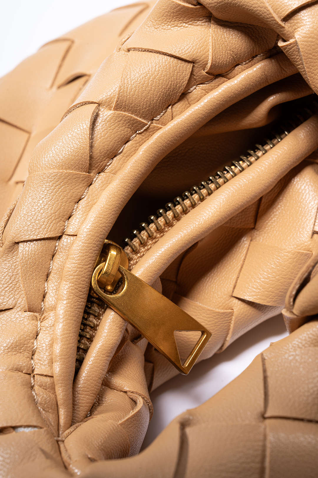 Faux Leather Woven Handbag