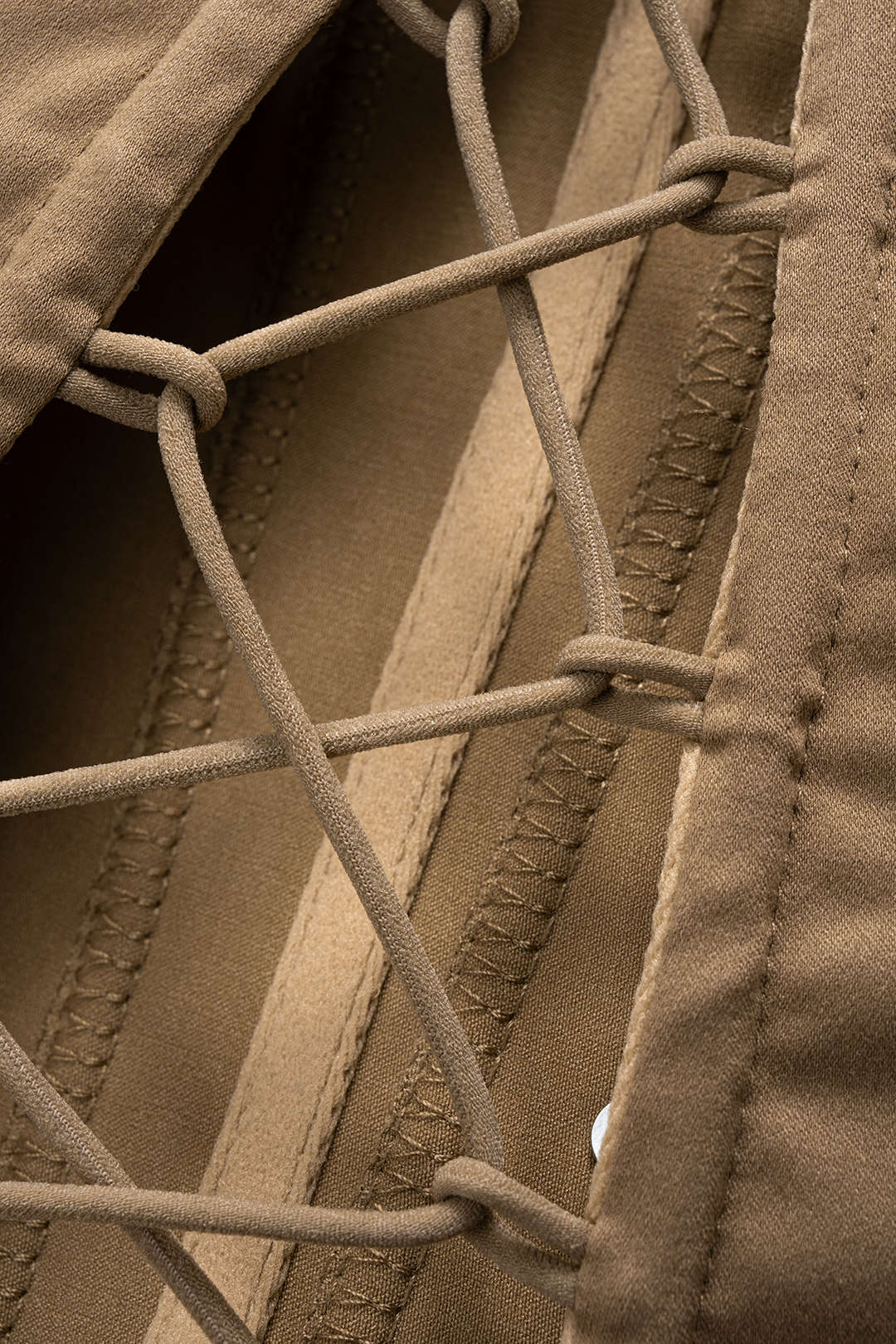 Halter Neck Patchwork Corset Tie-Back Camisole Top