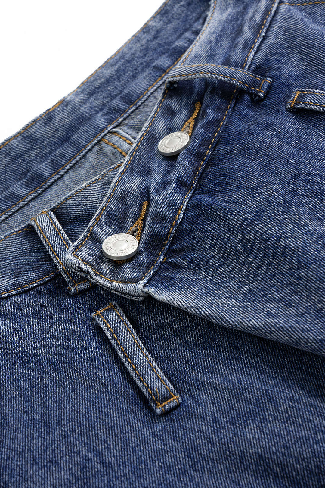 Washed High Waist Barrel Denim Jeans