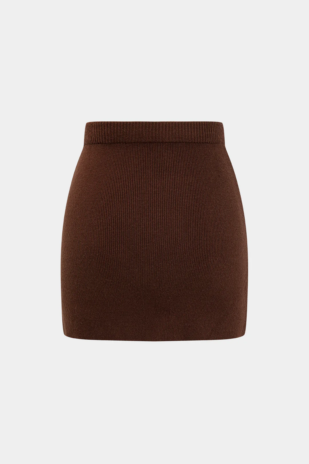 Simple Solid Knit Mini Skirt