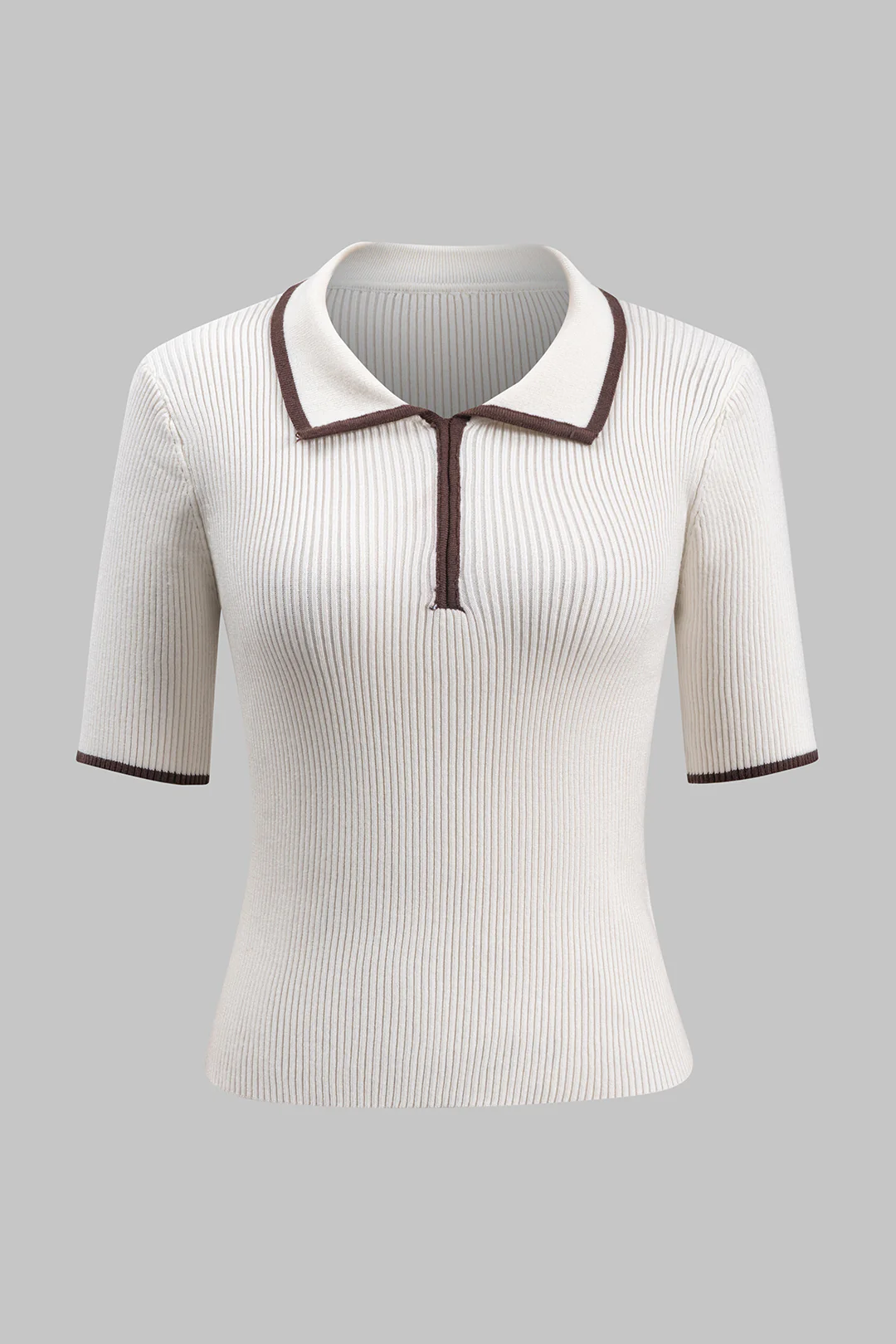 Knit Textured Short Sleeve T-Shirt