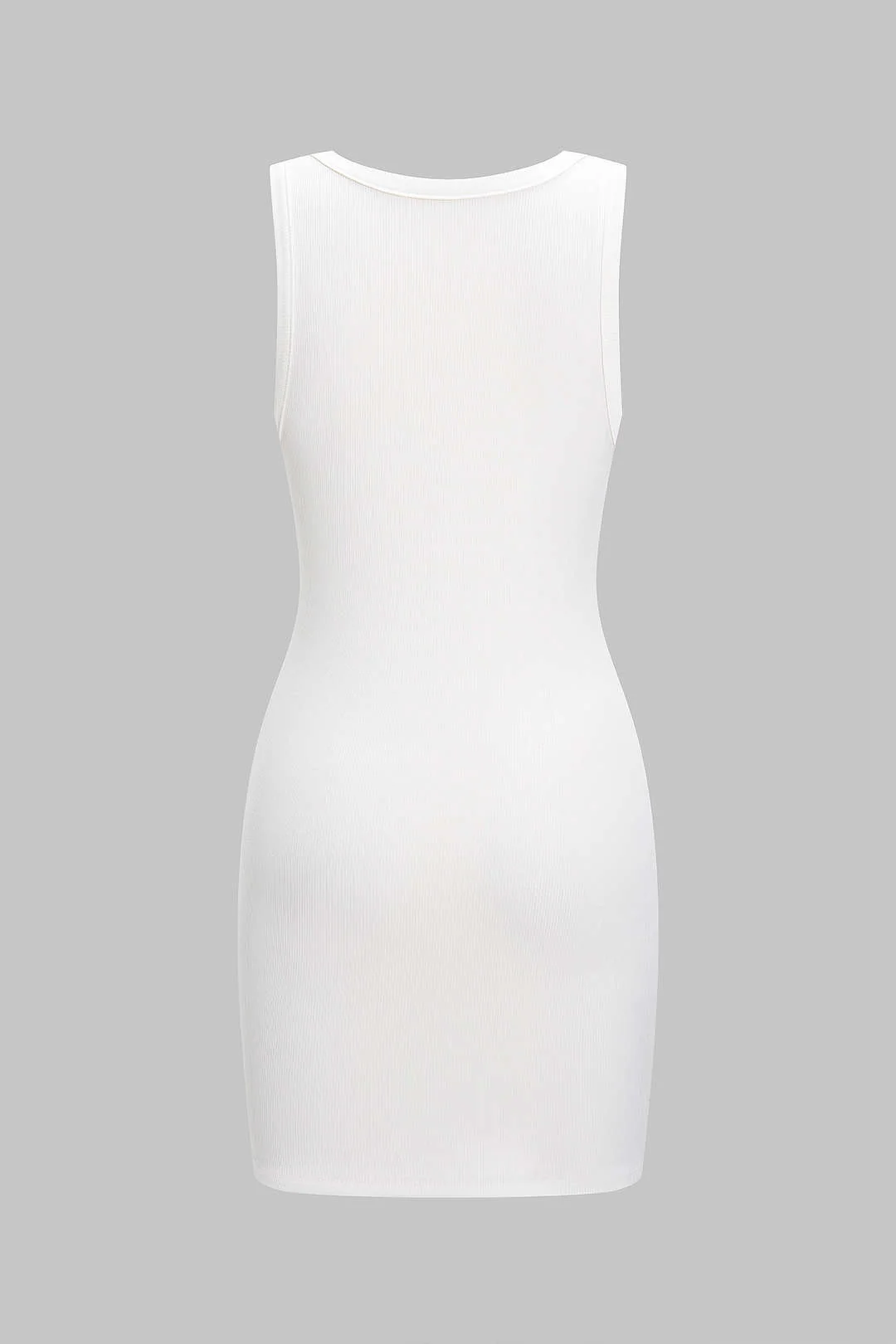 Letter Print Sleeveless Tank Mini Dress