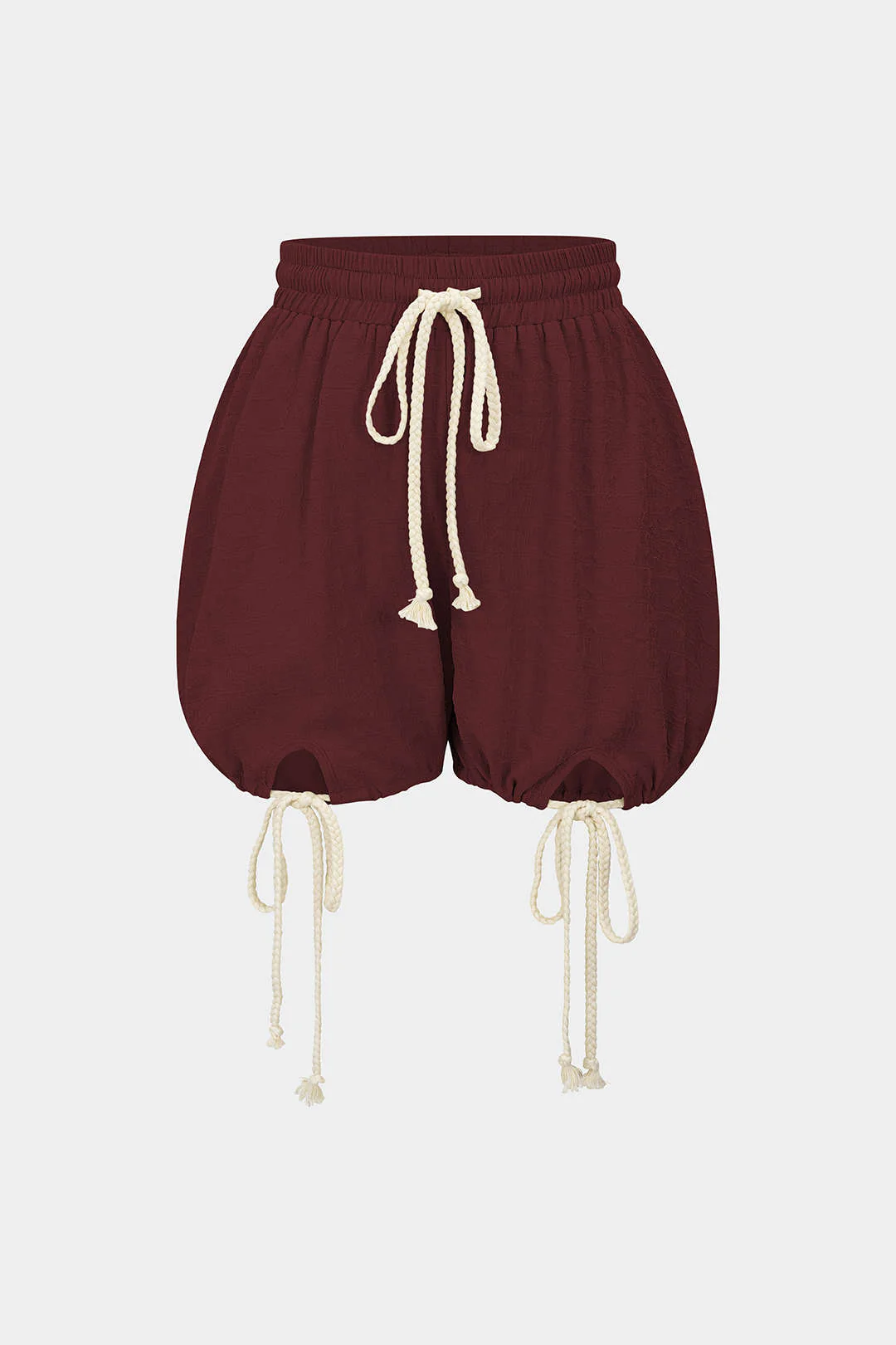 Drawstring Tie-Up Shorts