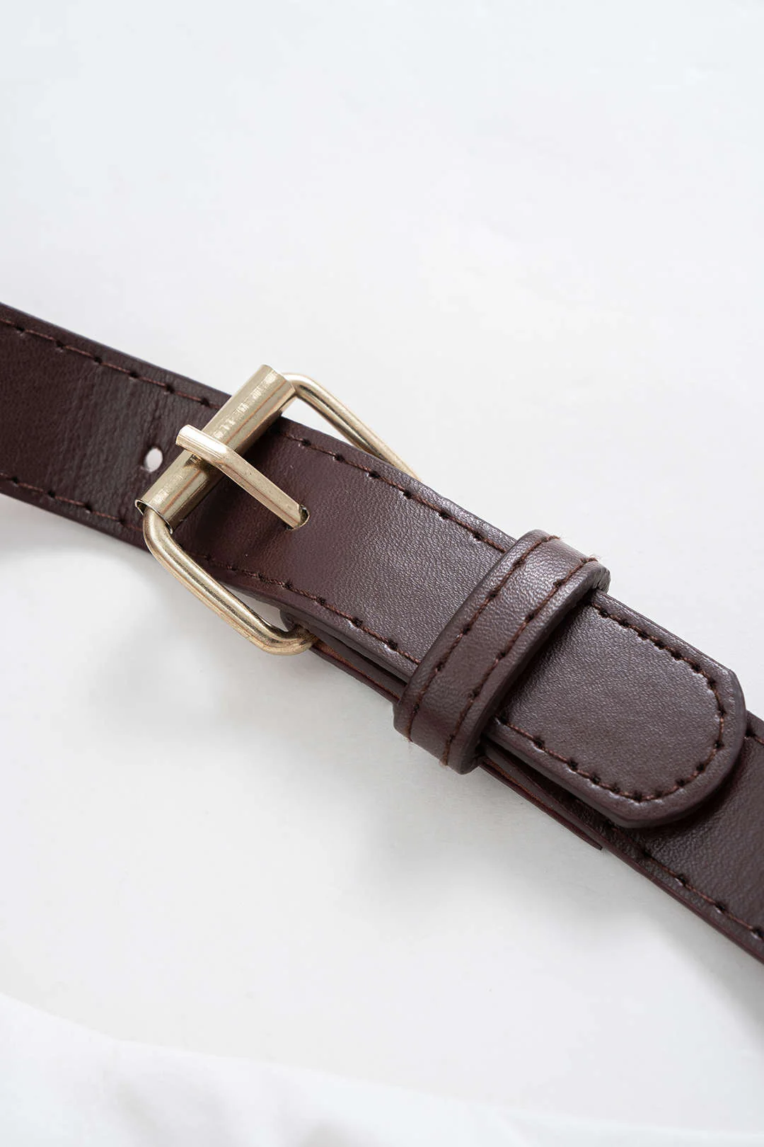 Leather Patchwork Crossed Cut Out Camisole Top