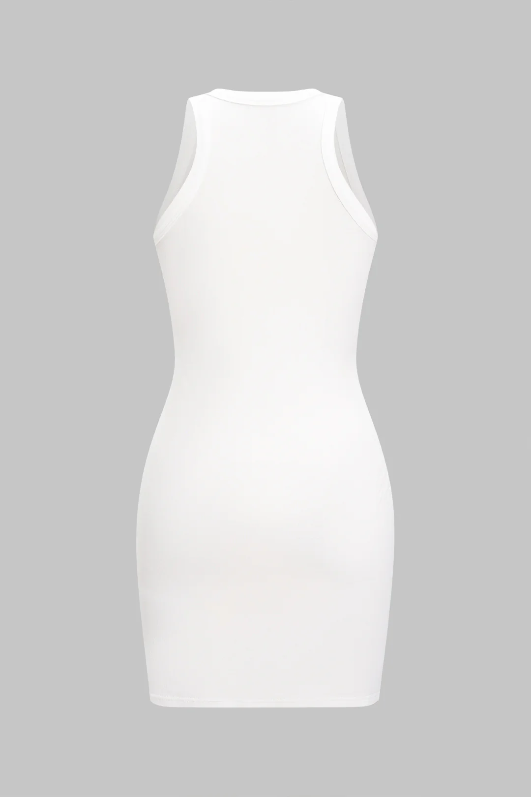 Car Letter Print Sleeveless Mini Dress