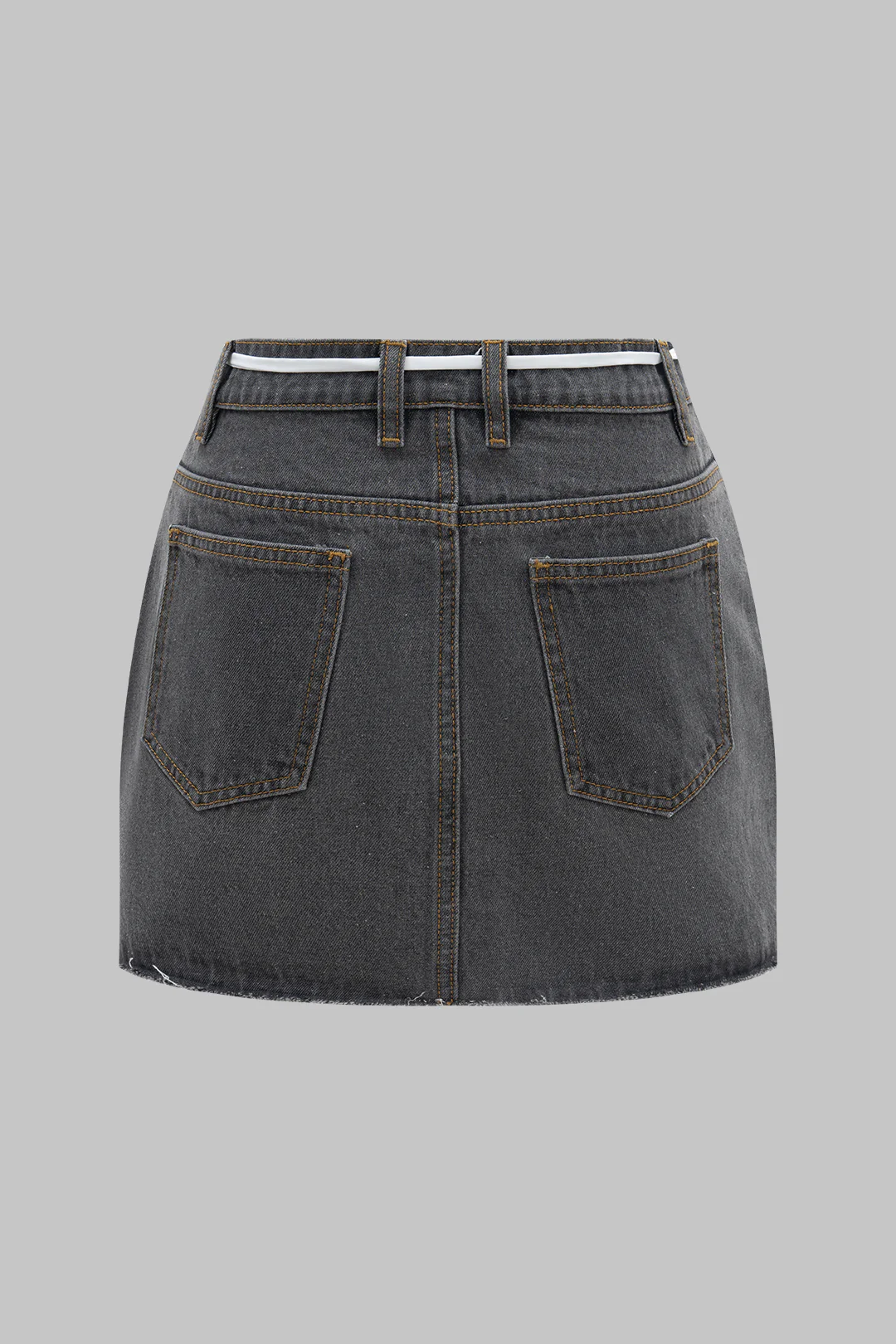 Denim Patchwork Mini Skirt