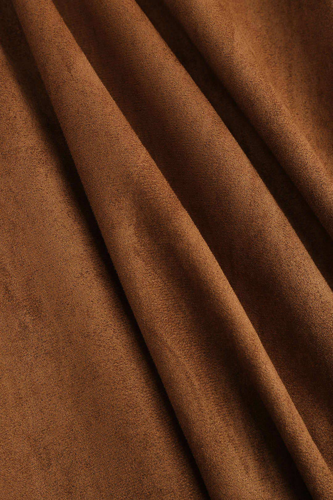 Suede Lace Patchwork Slit Skirt