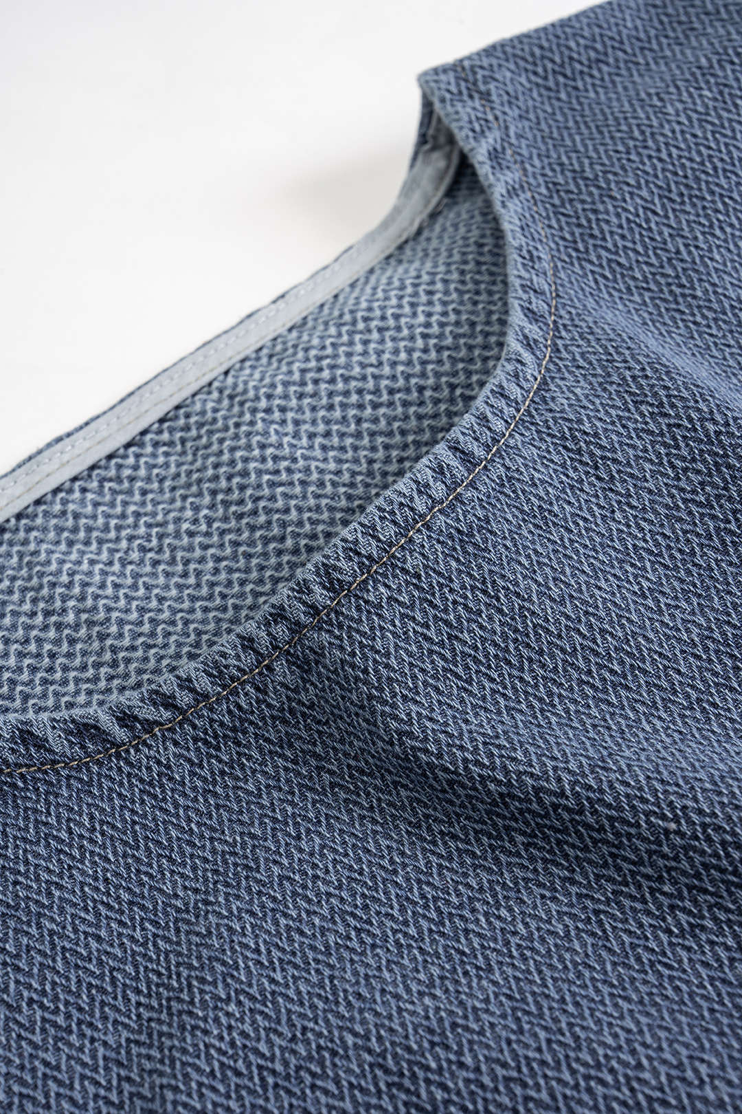 Denim Metallic Asymmetrical Vest