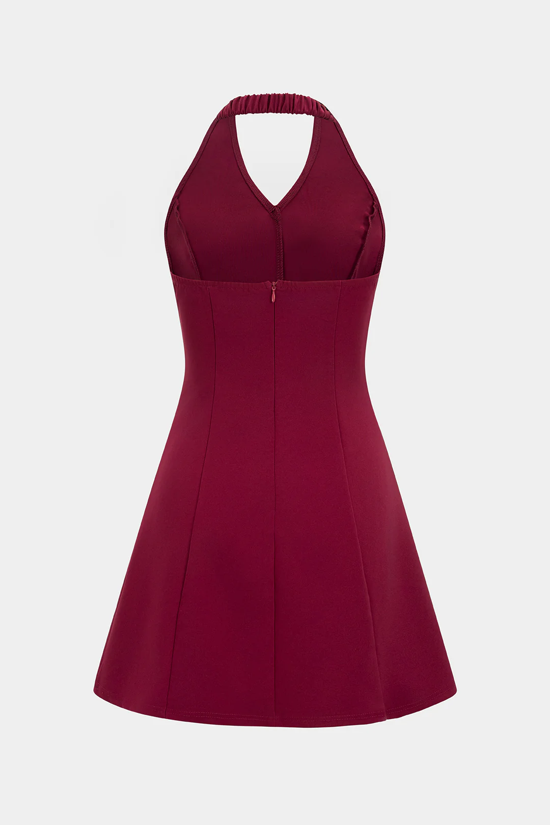 Halter Neck Metallic Seafood Decor Mini Dress