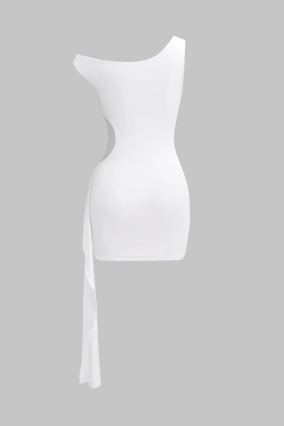 Asymmetric Cut-Out Sleeveless Mini Dress