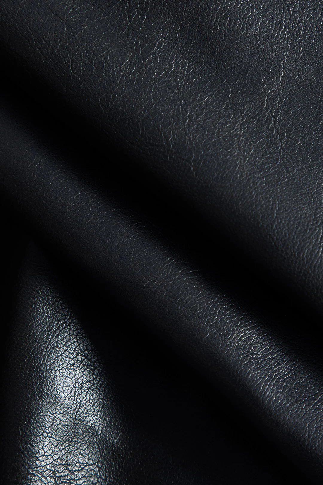 Faux Leather Patchwork Fur Skirt