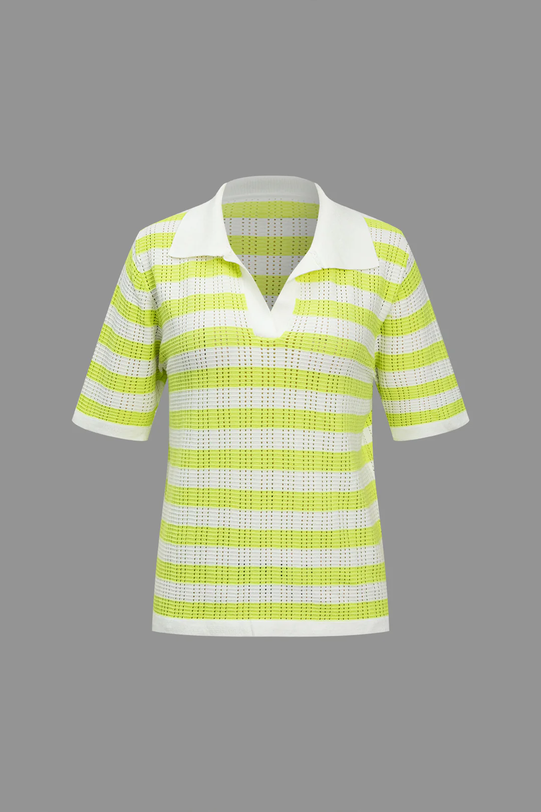 Knit Color-Blocked Short Sleeve Top