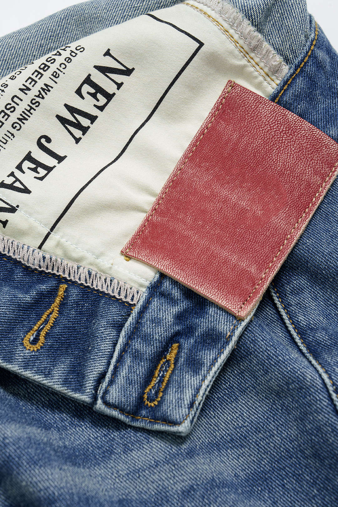 Denim Asymmetric Pocket Shorts