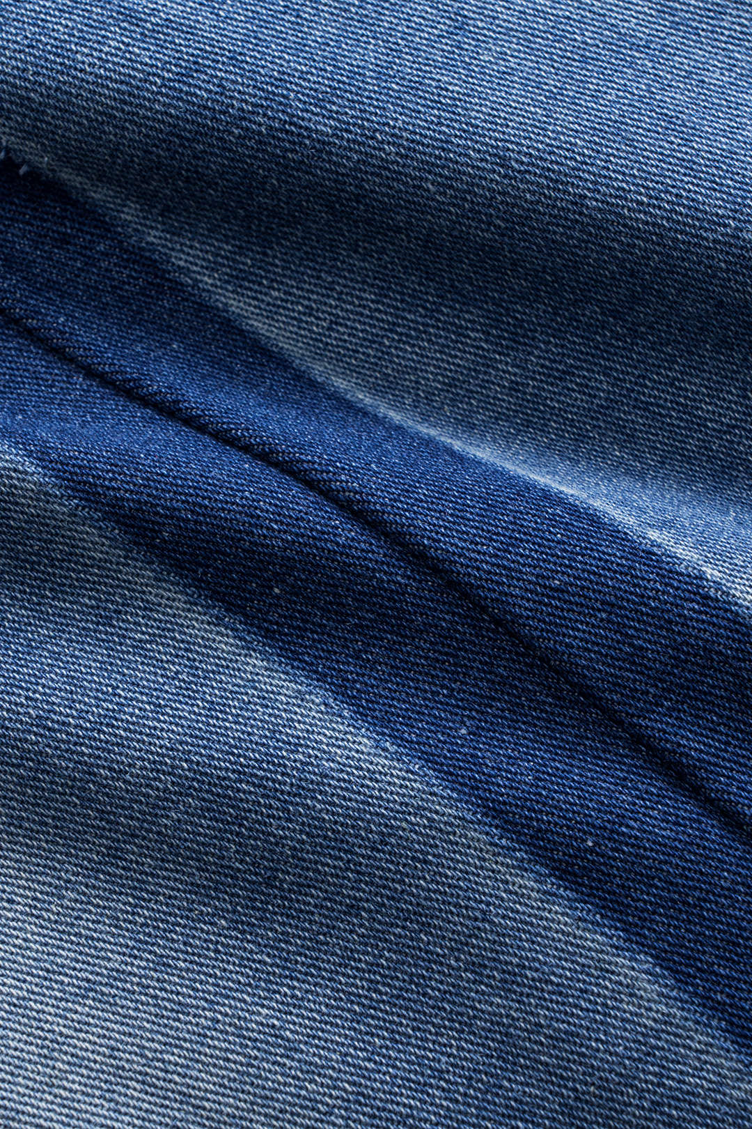 Denim Button Pocket Wide Leg Jeans