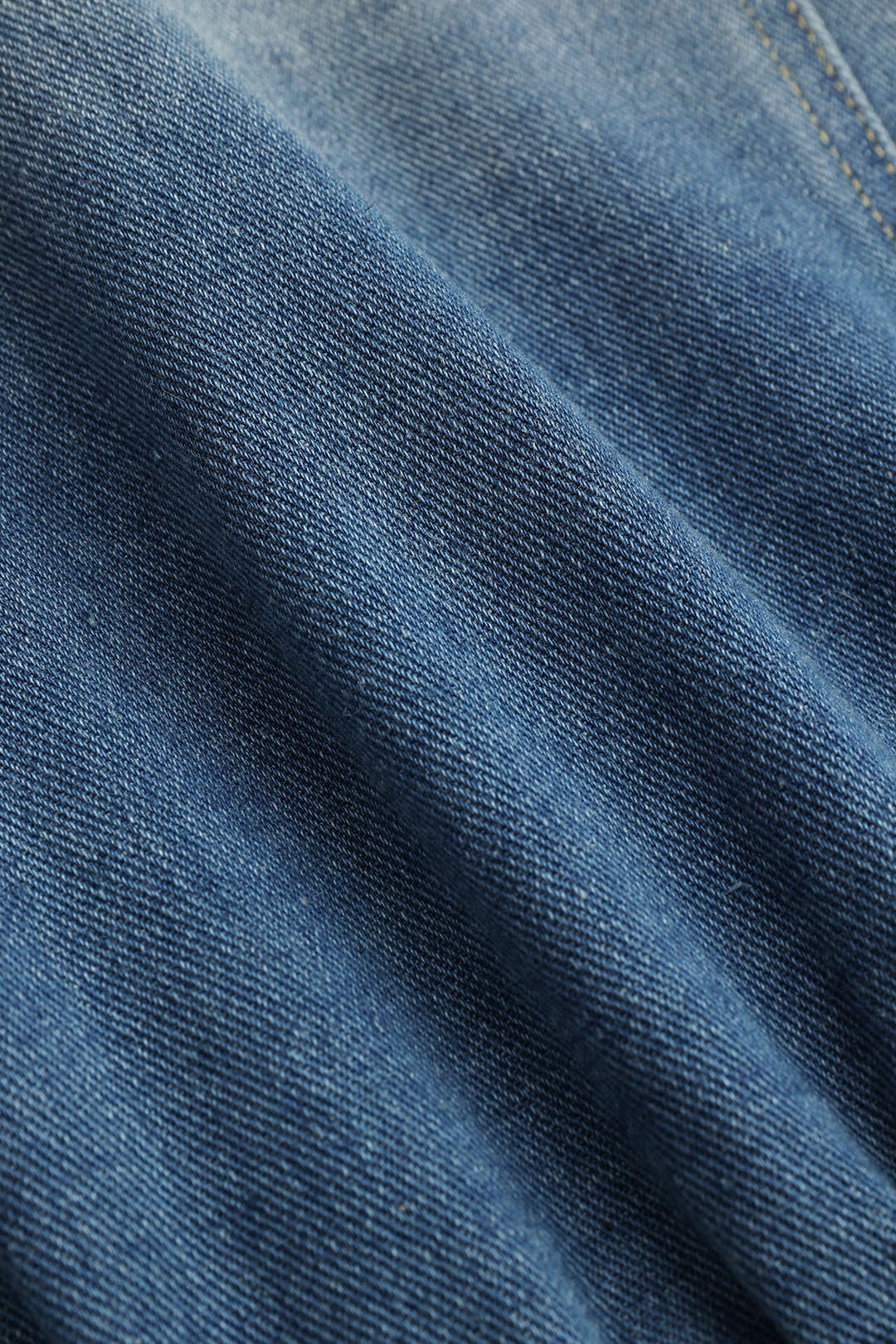 Denim Buttoned Long-Sleeve Jumpsuit