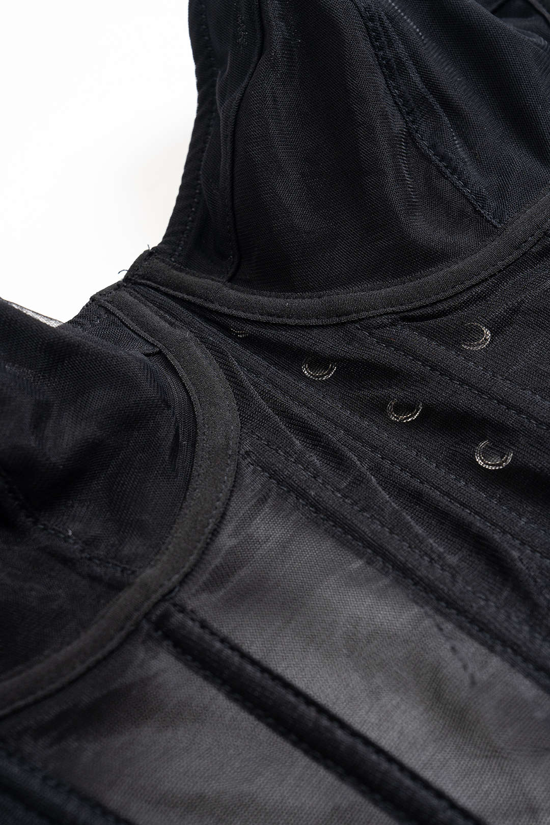 Mesh Underwire Corset Tube Top