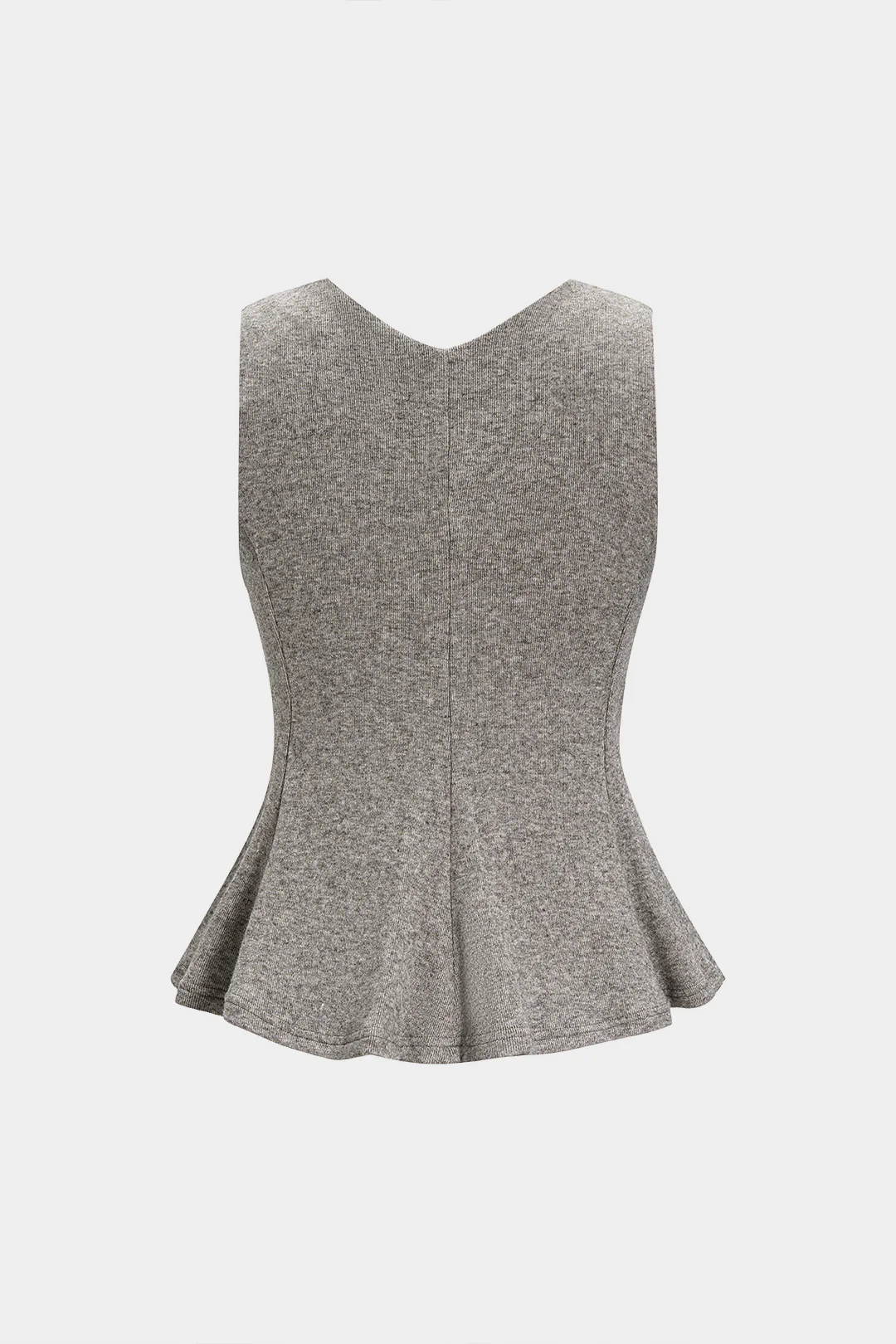 Knit V-Neck Sleeveless Tank Top