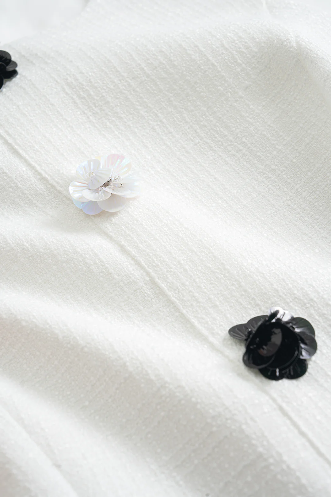 3D Floral Decor Sleeveless Mini Dress