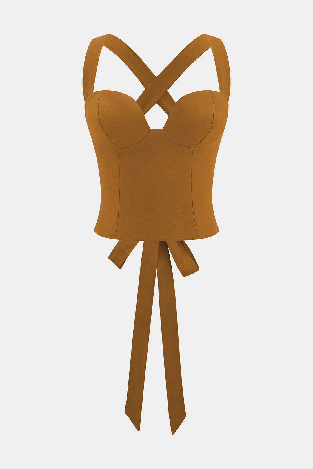 Bustier Backless Tie-Up Cami Top