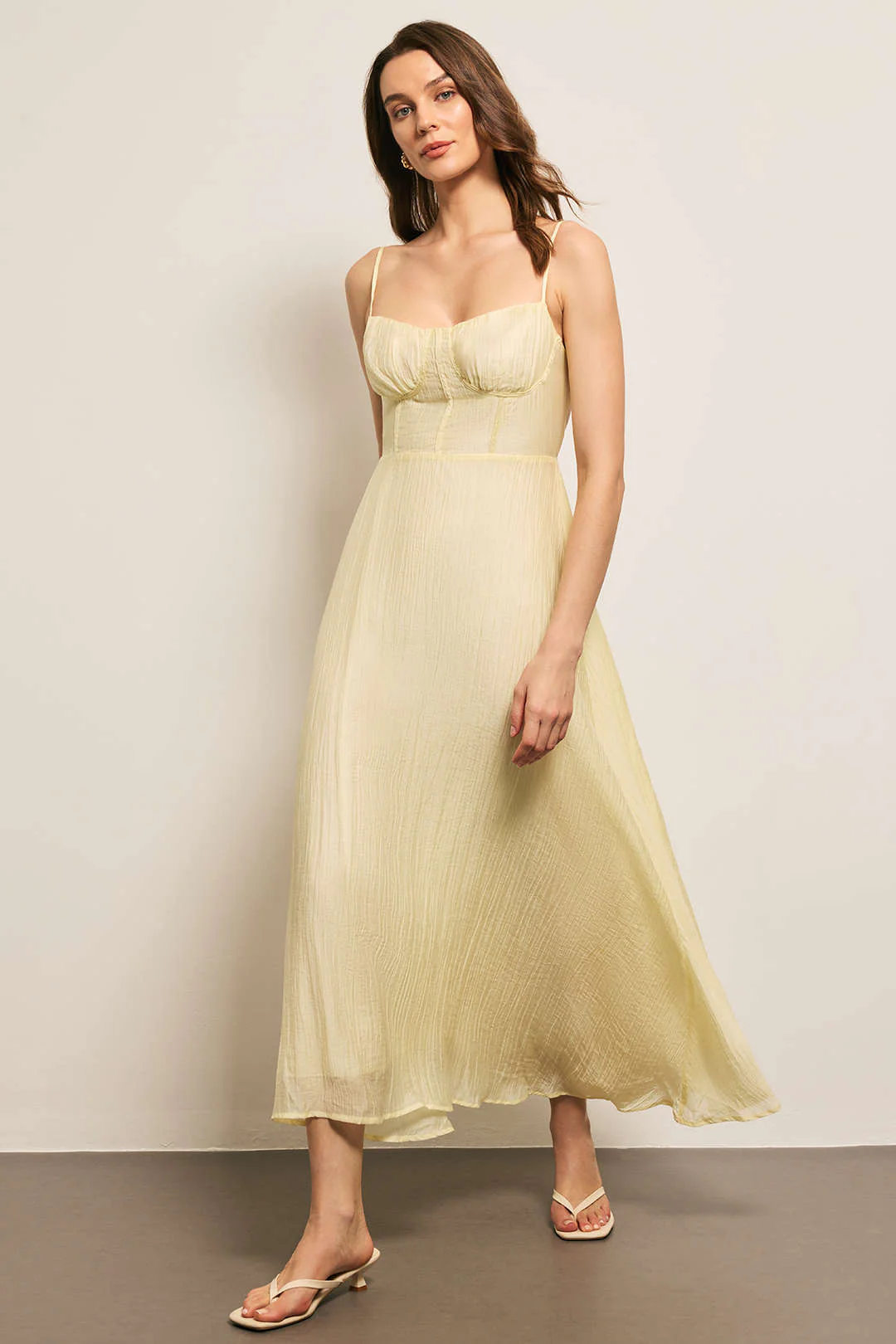 Linen Slip Sleeveless Maxi Dress