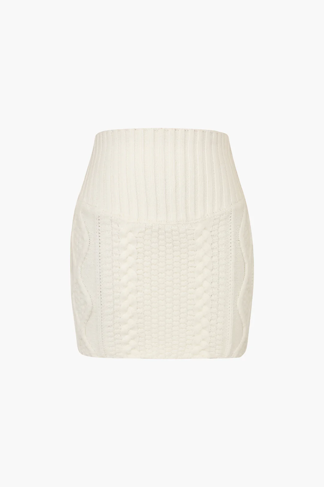 Cable Knit Mini Skirt