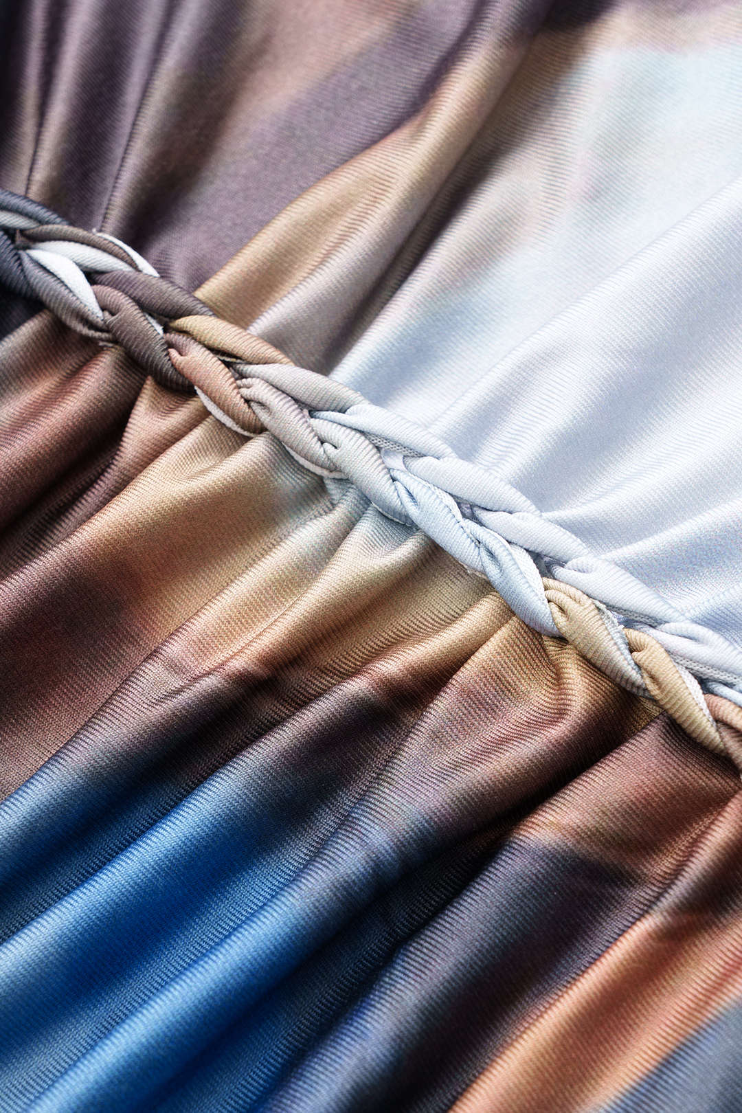 Halter Neck Bustier Drawstring Tank Top And Ruched Skirt Set