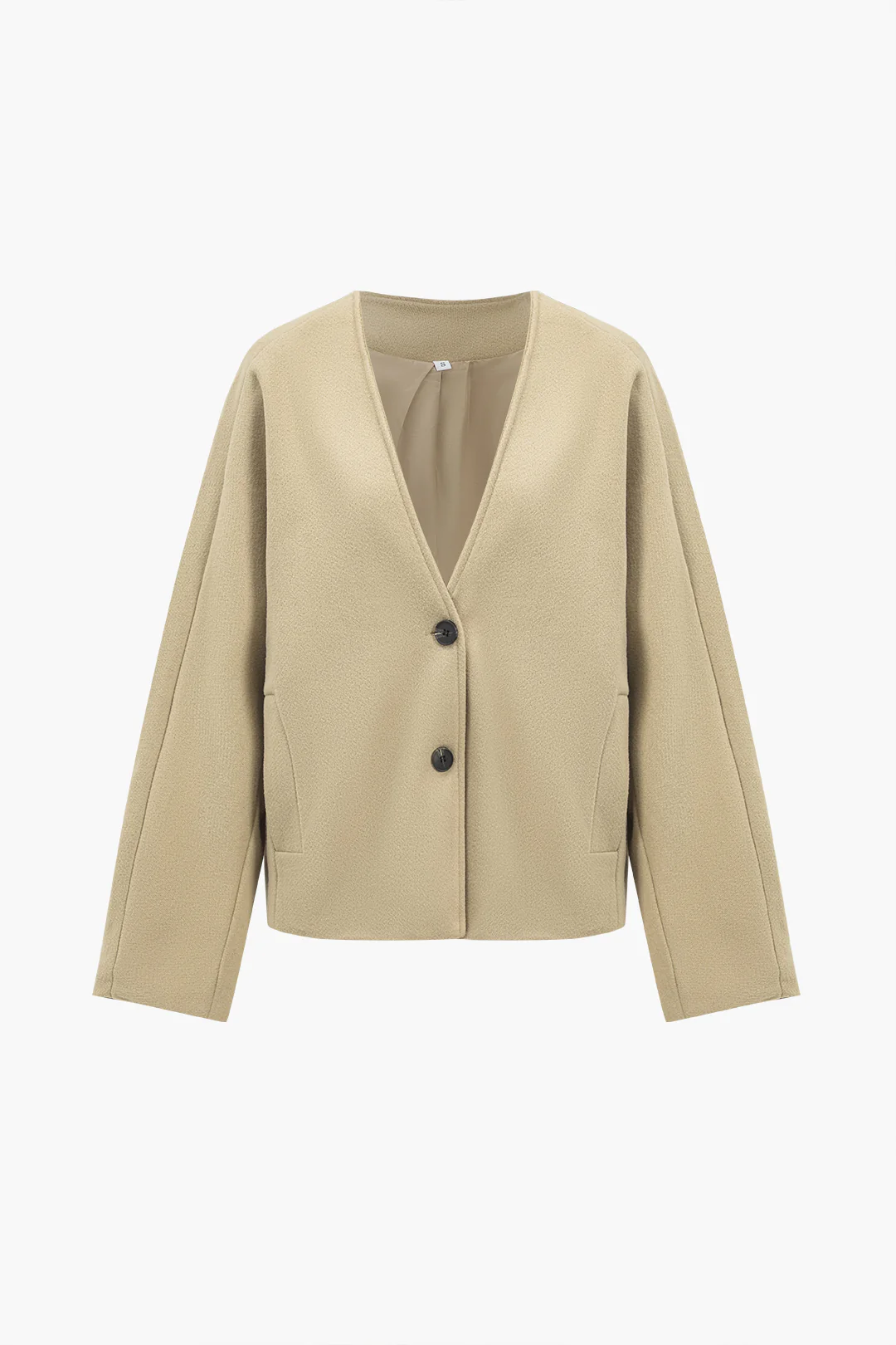 Knit Button V-Neck Cardigan