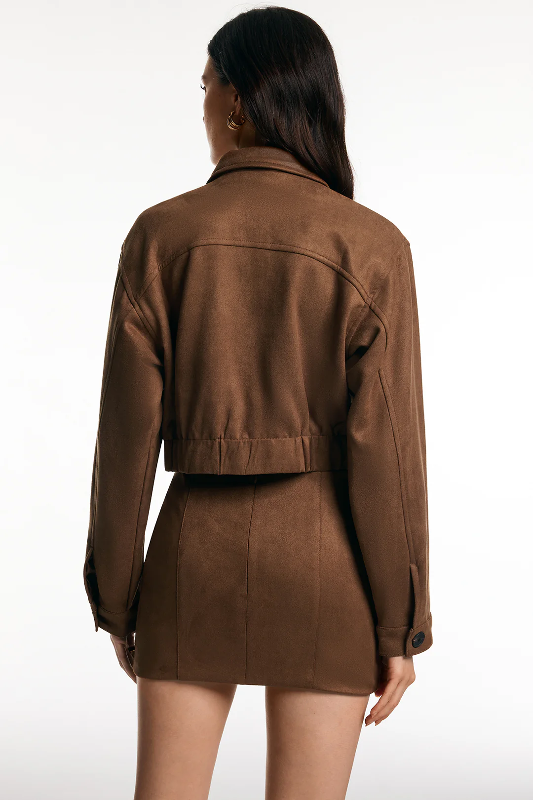 Suede Low-Waist Mini Skirt