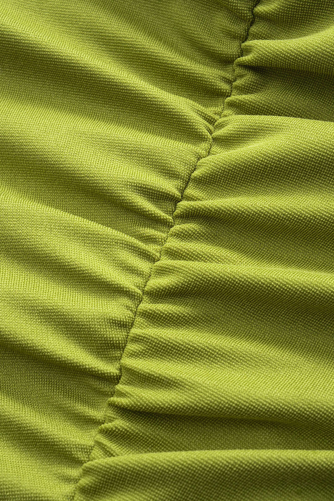 Cut Out Round Neck Ruched Sleeveless Maxi Dress