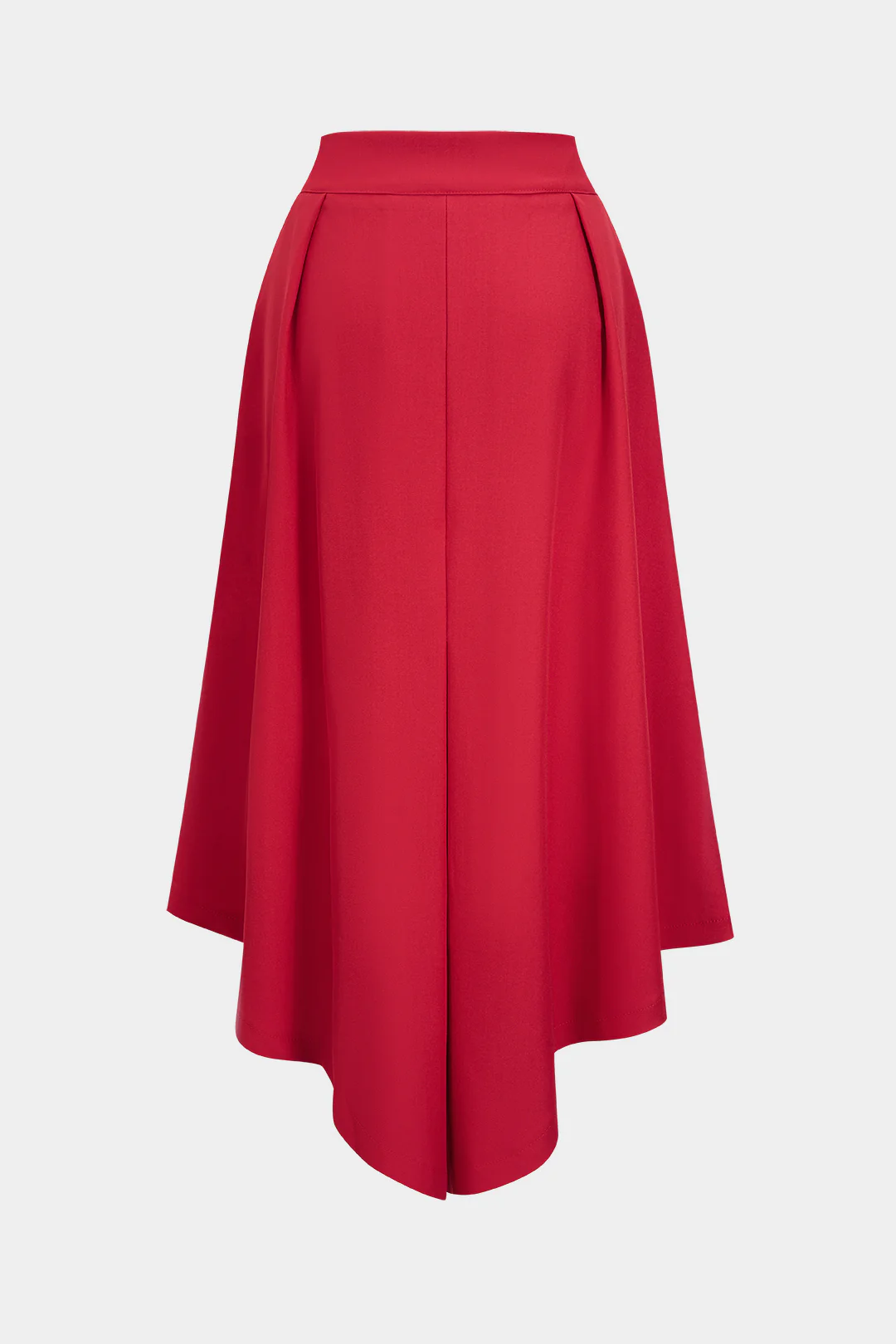 Irrgular Ruched Hem Zipper Skirt