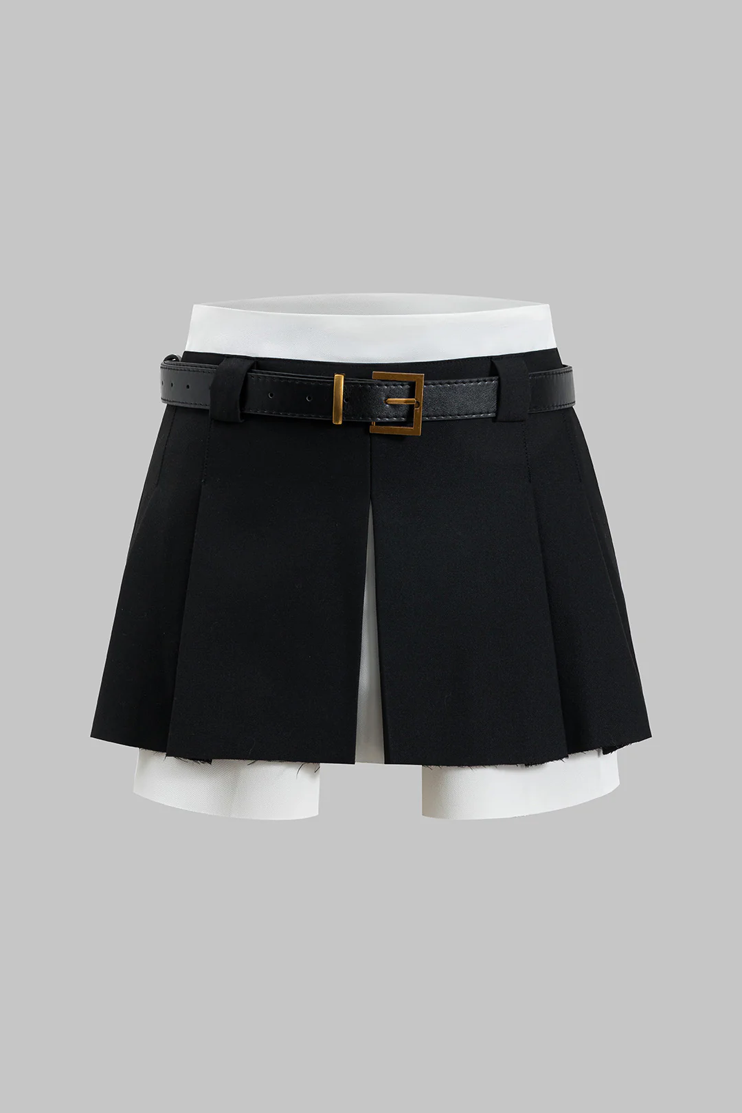 Patchwork Low Waist Skirt