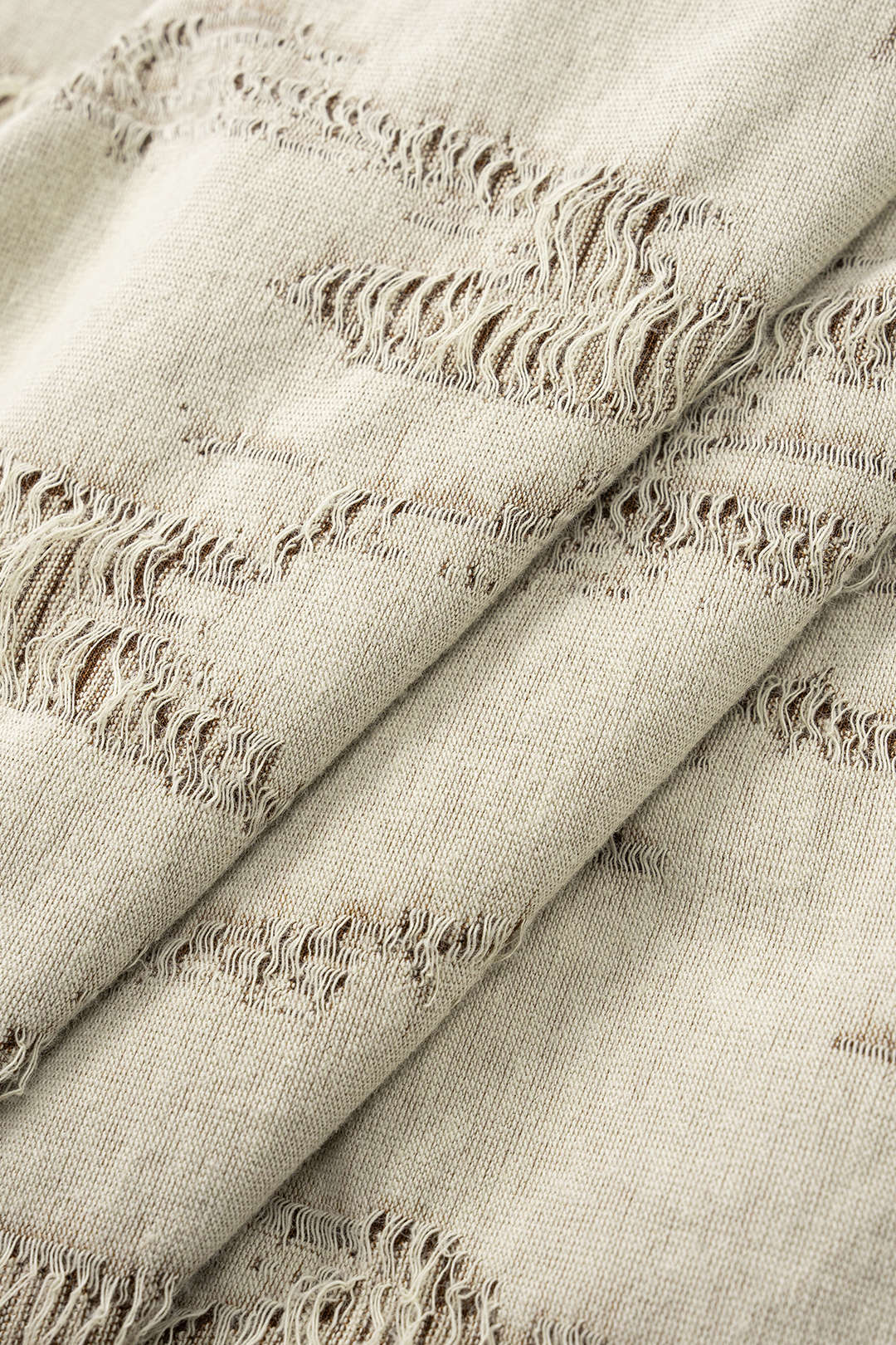 Linen Ripped V-Neck Sleeveless Mini Slip Dress