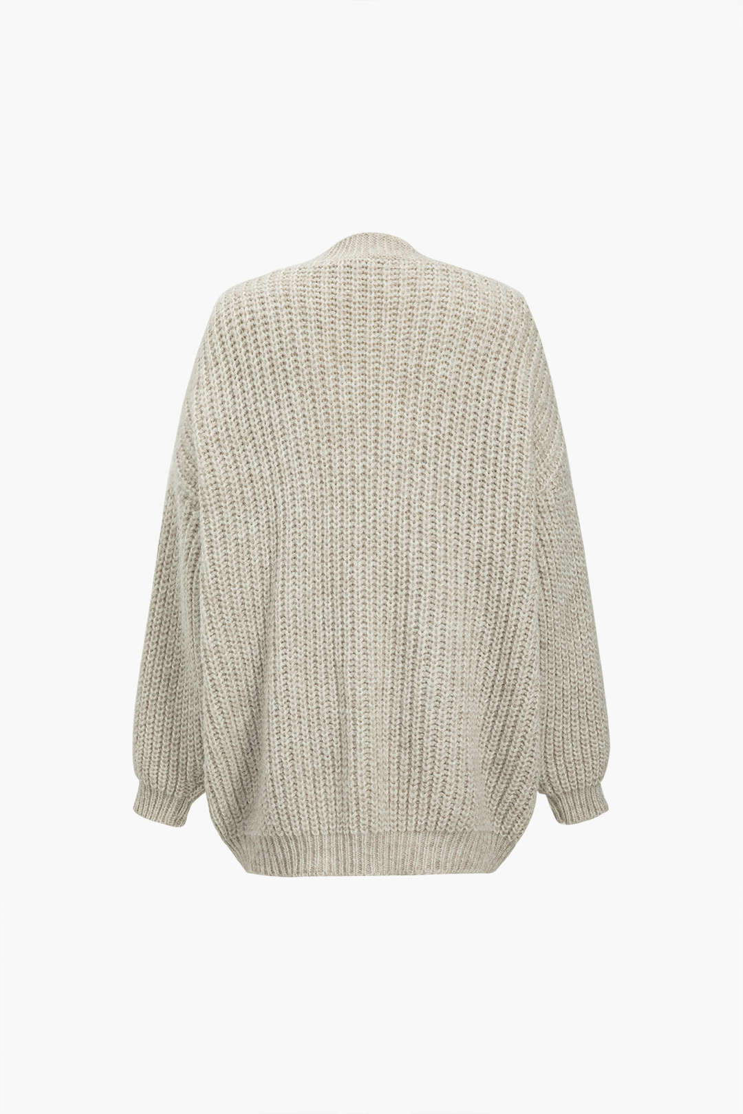 Denim Patchwork Button Pocket Cardigan Sweater