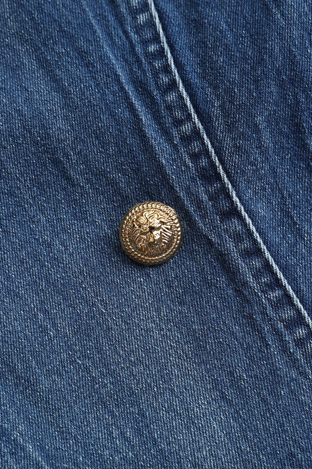 Denim Button Pocket Long Sleeve Jacket