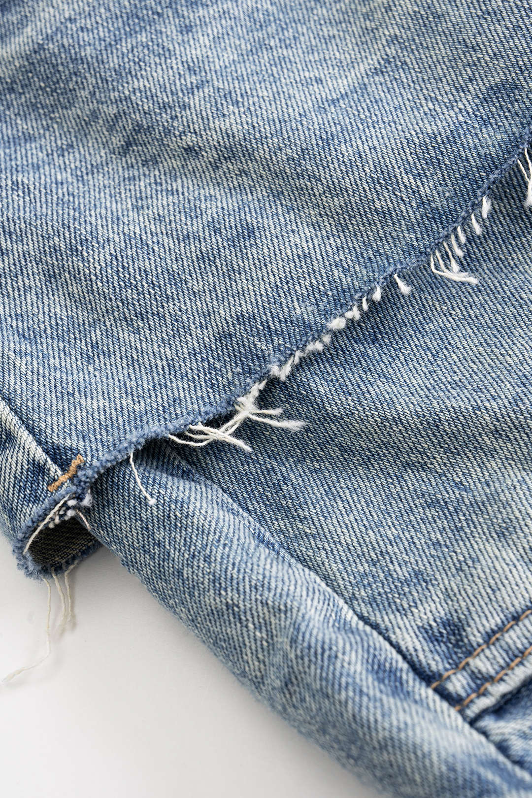 Denim Patchwork Pocket Zippered Skirt