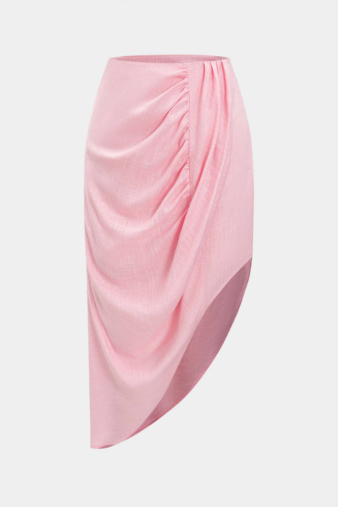 Linen Ruched Women's Skirt