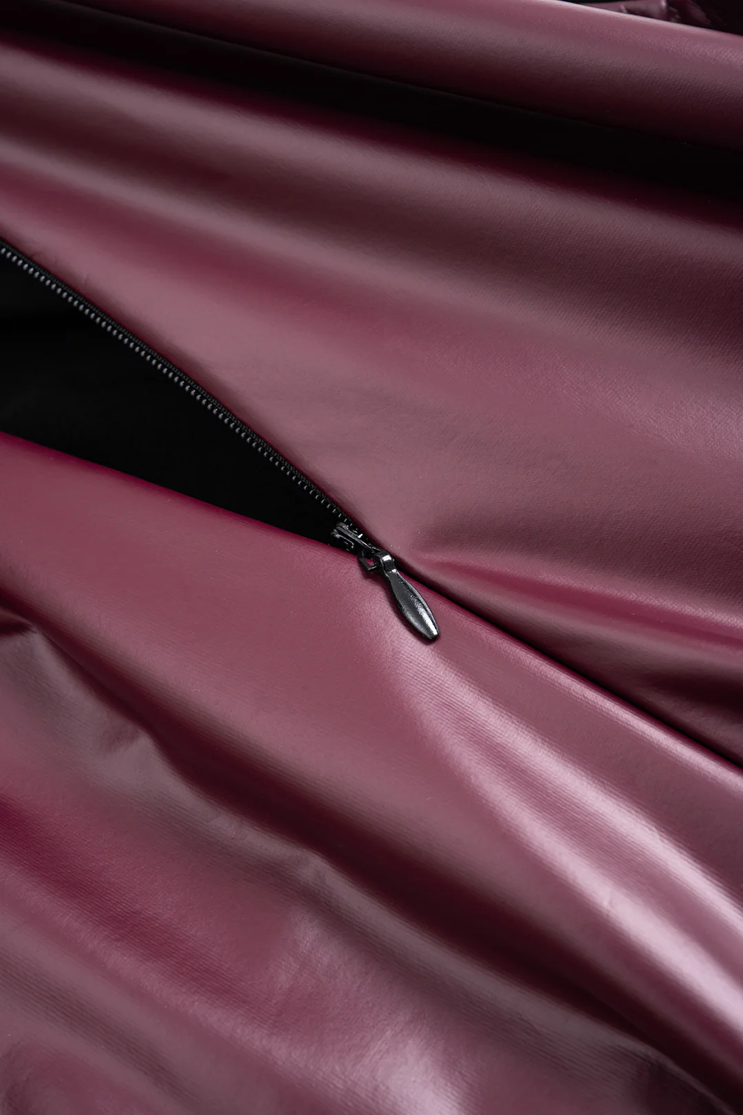 Faux Leather Ruched Sleeveless Mini Dress