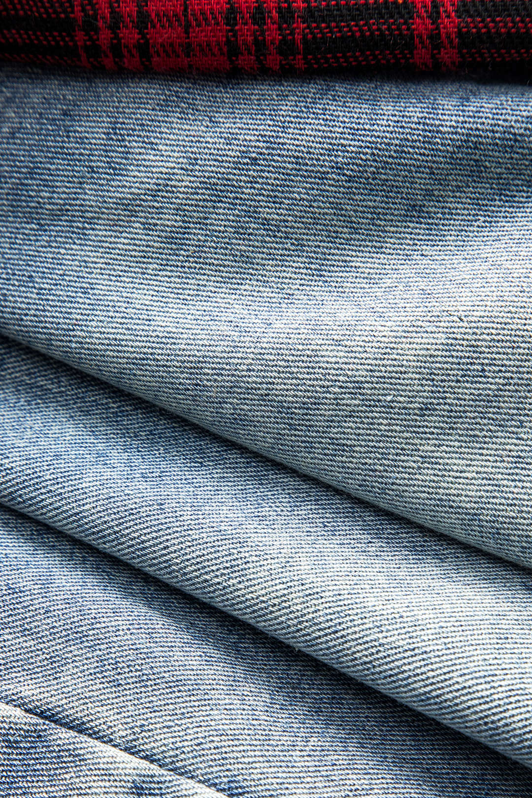 Denim Bow Patchwork Tie-Up Skirt