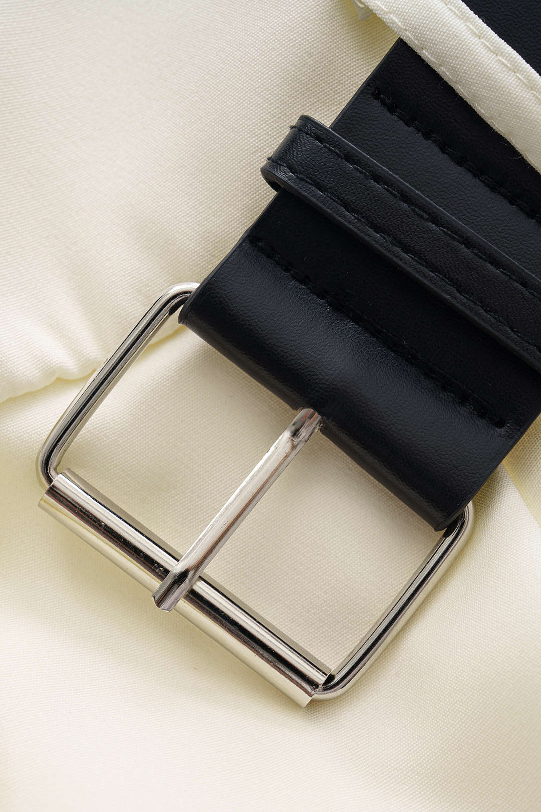 Belted Zipper Sleeveless Mini Dress