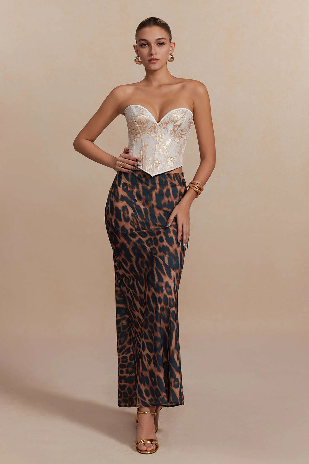 Leopard Print Mermaid Skirt