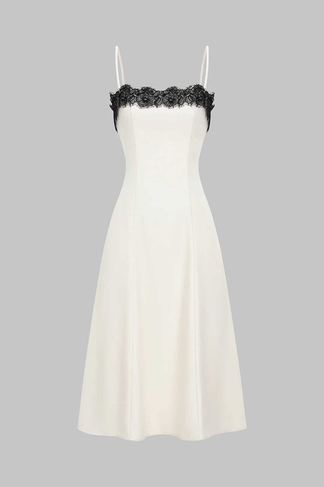 Lace Patchwork Sleeveless Slip Maxi Dress