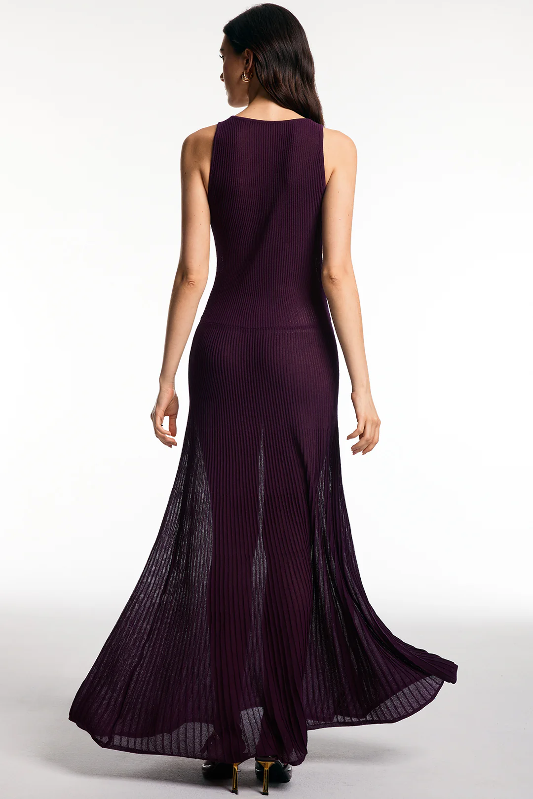 Knit Ruched Sleeveless Dress