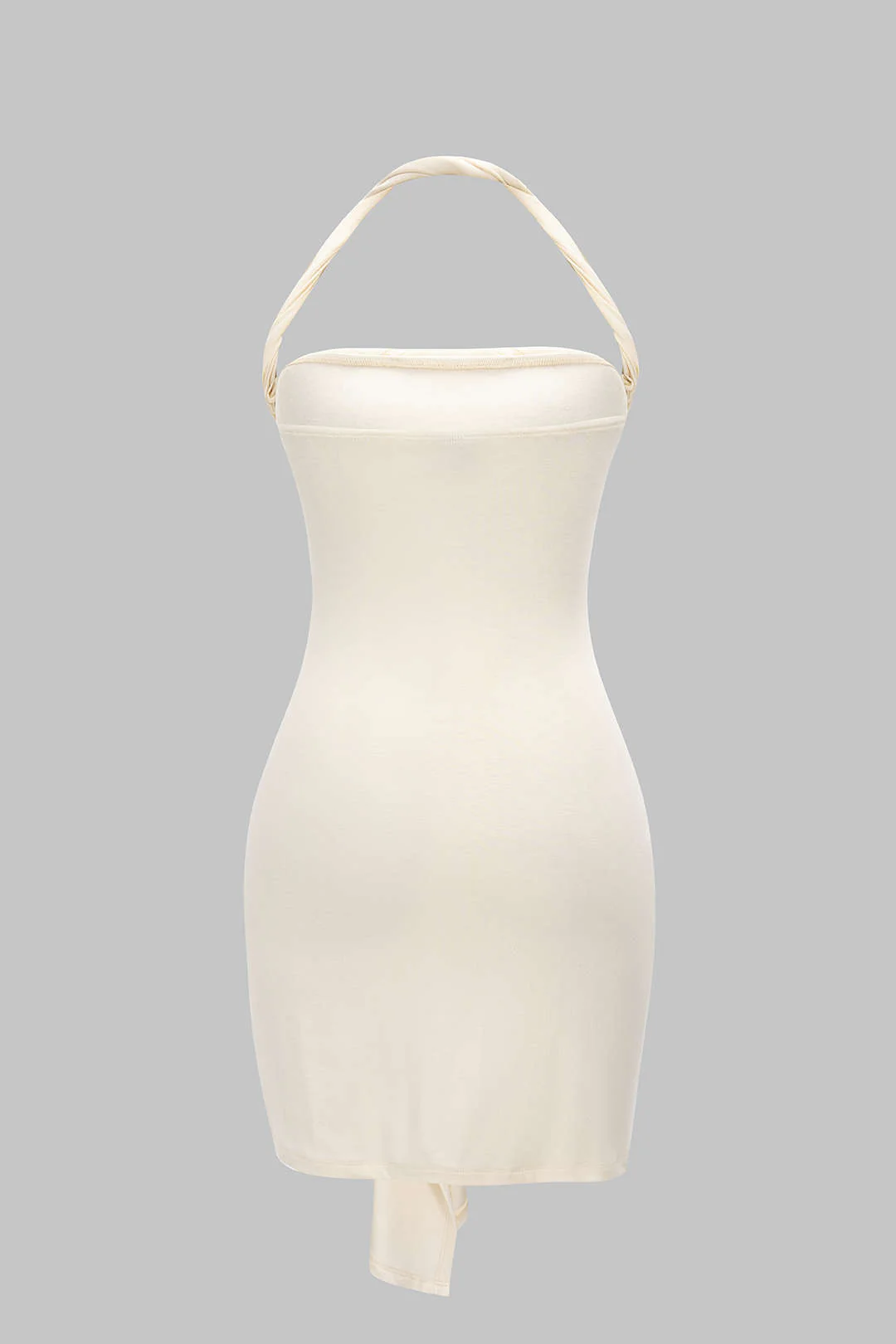 Asymmetrical Twist Knot Sleeveless Midi Dress