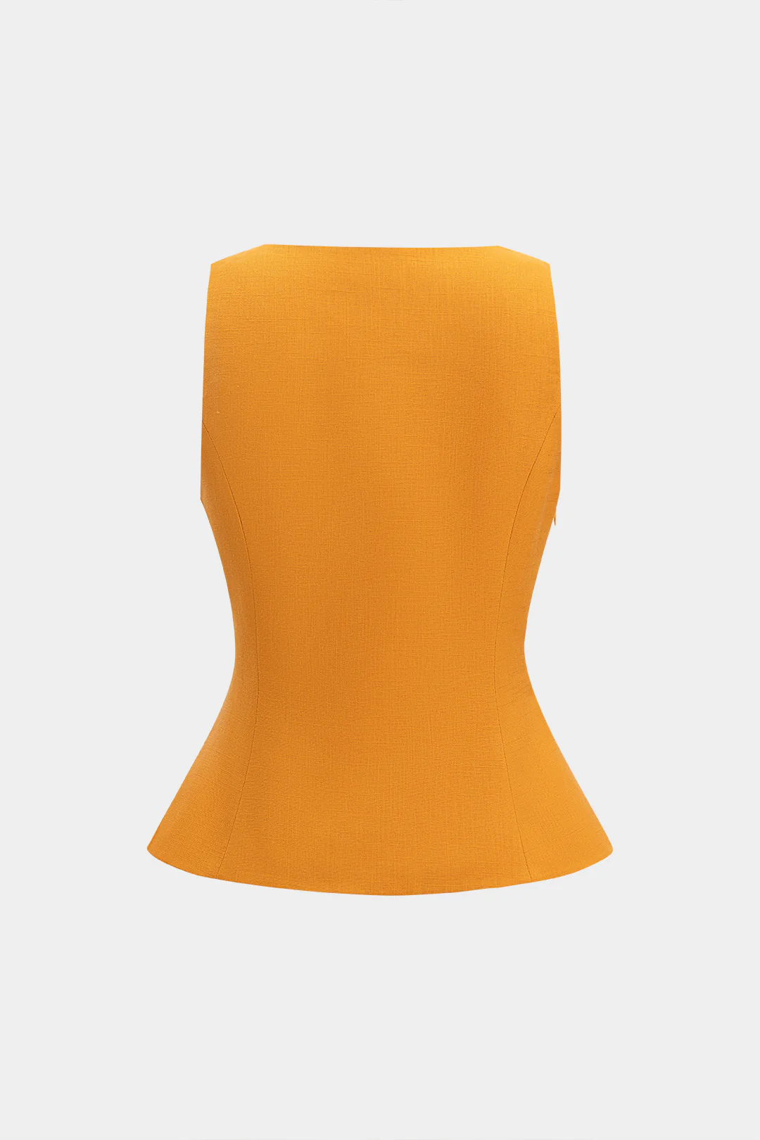 Linen Cut Out V-Neck Tank Top