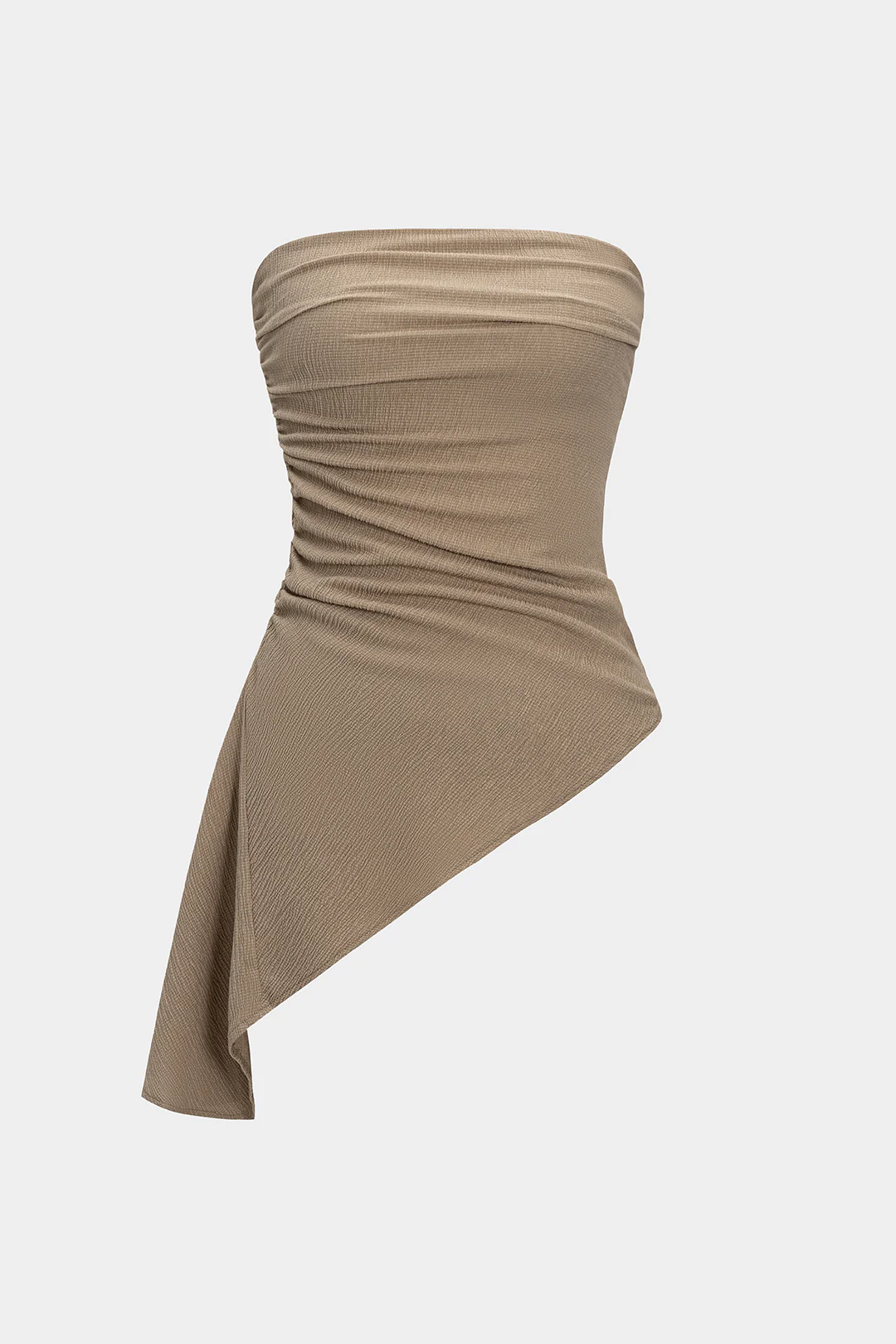 Ruched Wrap Strapless Tube Top