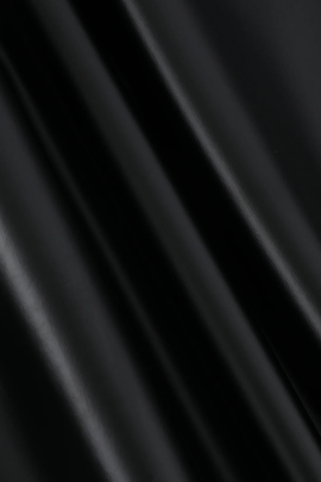 Twisted Hem Faux Leather Long-Sleeved Top