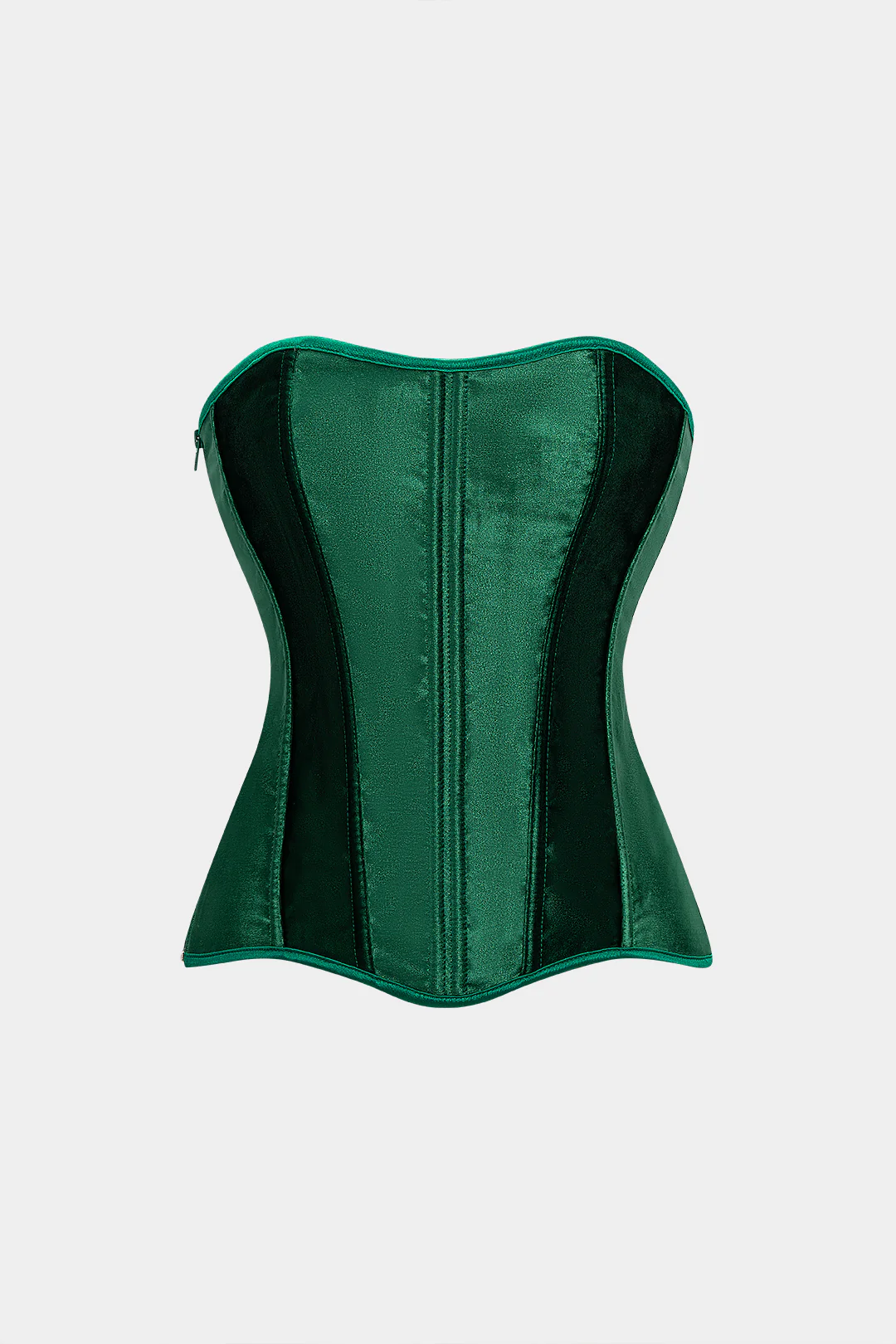 Velvet Corset Wrap Tie-Back Tube Top